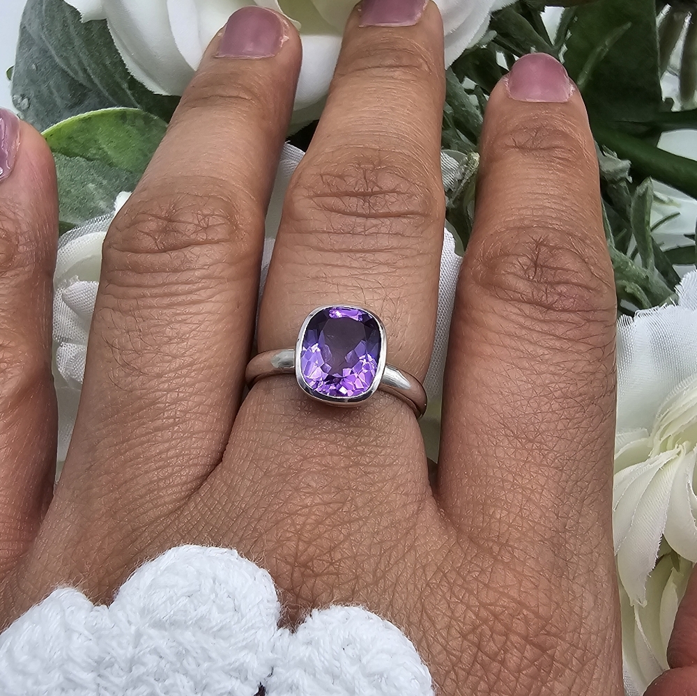 🥰 VIOLETA STERLING SILVER RING - Picture 5 of 7